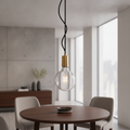 Brass Sleek Edison Wire Pendant Light for Stylish Interiors
