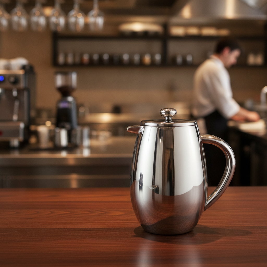 Stainless Steel Insulated Cafetiere 750ml for Commercial Use