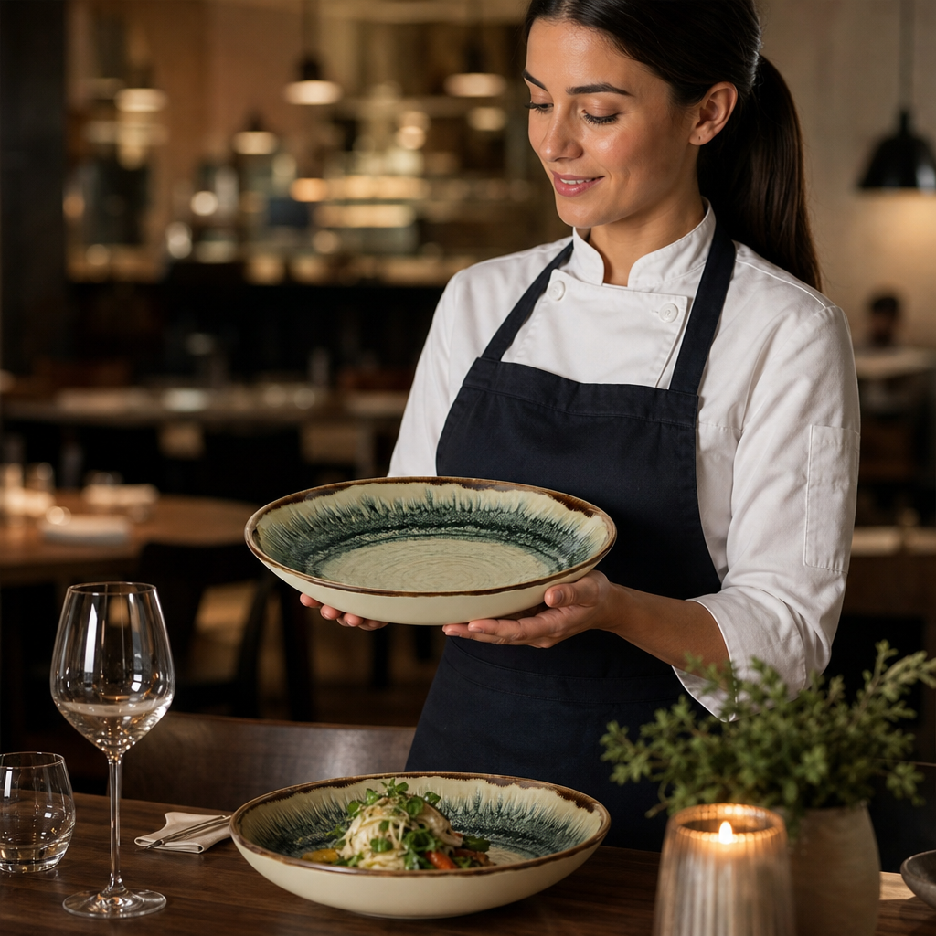 Finest Vitrified Coupe Bowls 40oz Ceramic for Dining Tables (Pack of 12)
