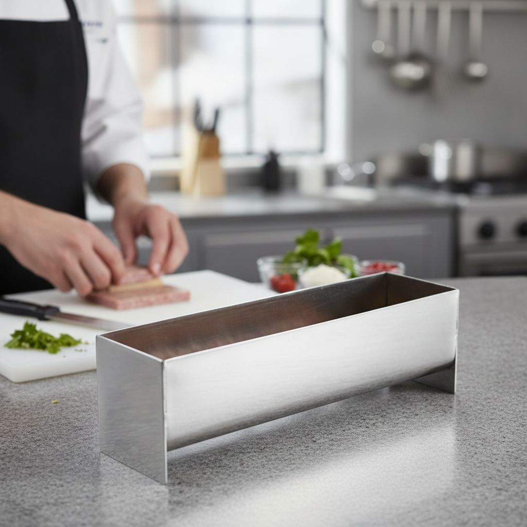 U Shaped Stainless Steel Terrine Mould 200ml for Home & Professional Kitchens