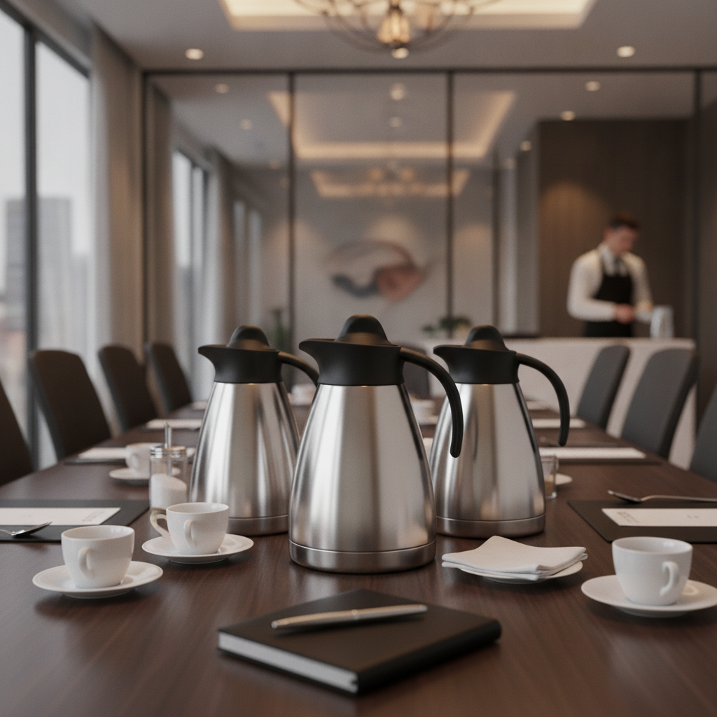 Stainless Steel Vacuum Jug 1L for Office Meetings