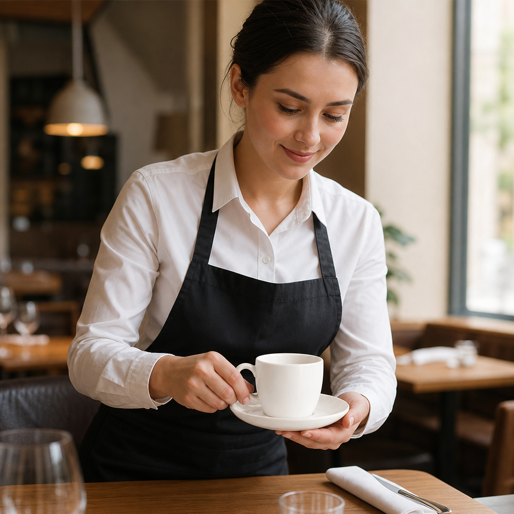 Coffee Saucers 140mm Bone China for Hotels & B&Bs (Pack of 12)