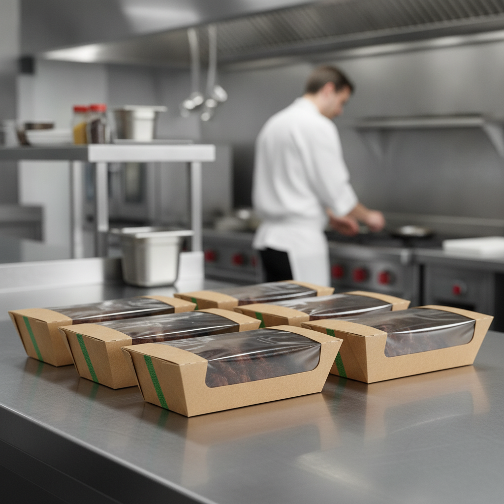 Paperboard Hinged Hot Boxes 8x5" for Food Delivery (Pack of 250)