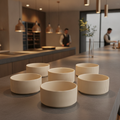 Porcelain Bowl 1.6L in Matt Sand for Catering & Hospitality (Pack of 6)