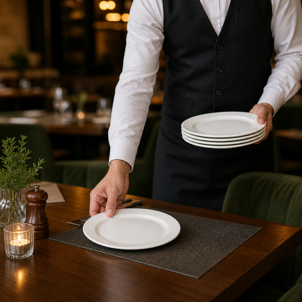 Advantage Plates 170mm White Porcelain for Restaurants & Cafés (Pack of 12)