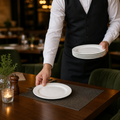 Advantage Plates 170mm White Porcelain for Restaurants & Cafés (Pack of 12)