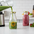 Glass Mini Milk Bottle 189ml for Storing Juices & Shakes