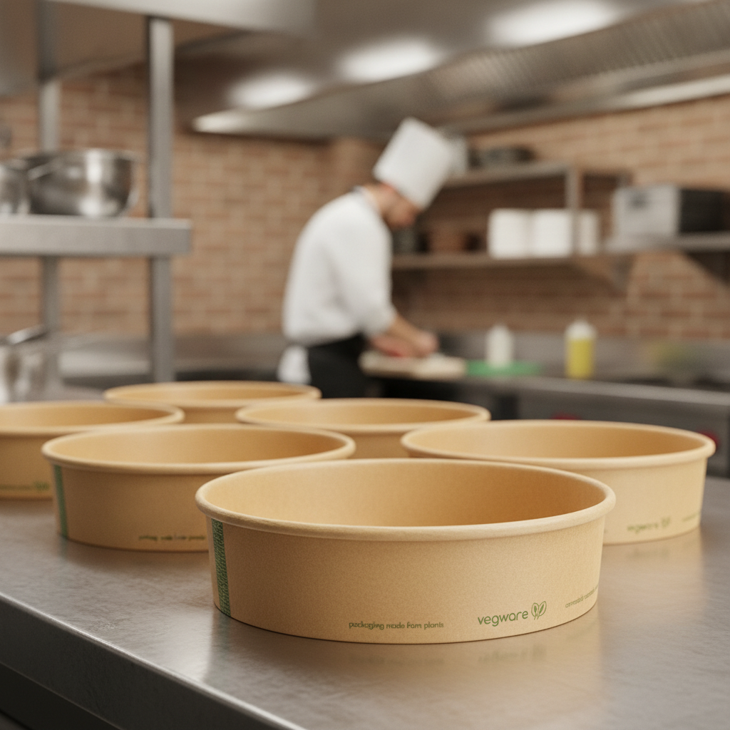 Paperboard Bon Appetit Food Bowls 26oz for Takeaway Services (Pack of 300)