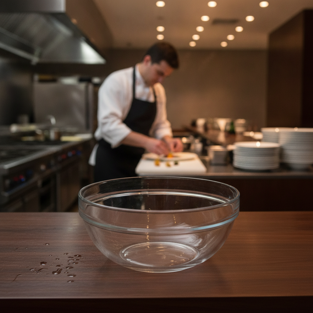 Durable Clear Glass Bowl 140mm for Serving & Display