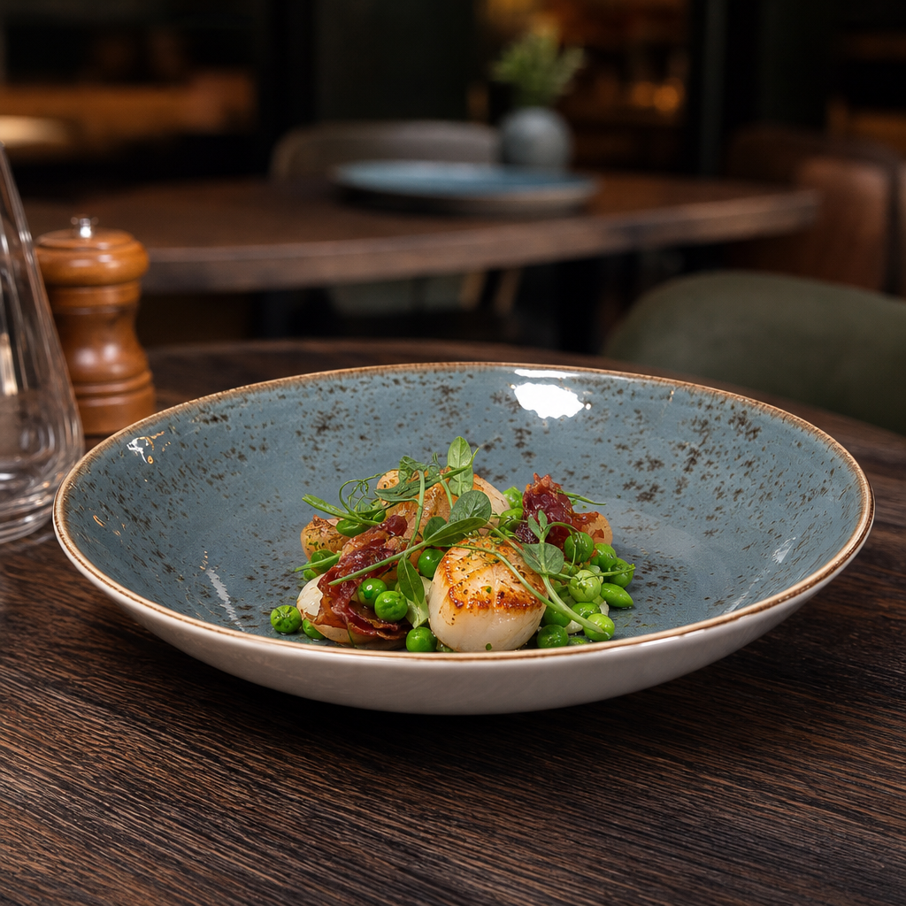 Blue Coupe Bowl 215mm for Casual Dining & Restaurants - Pack of 24