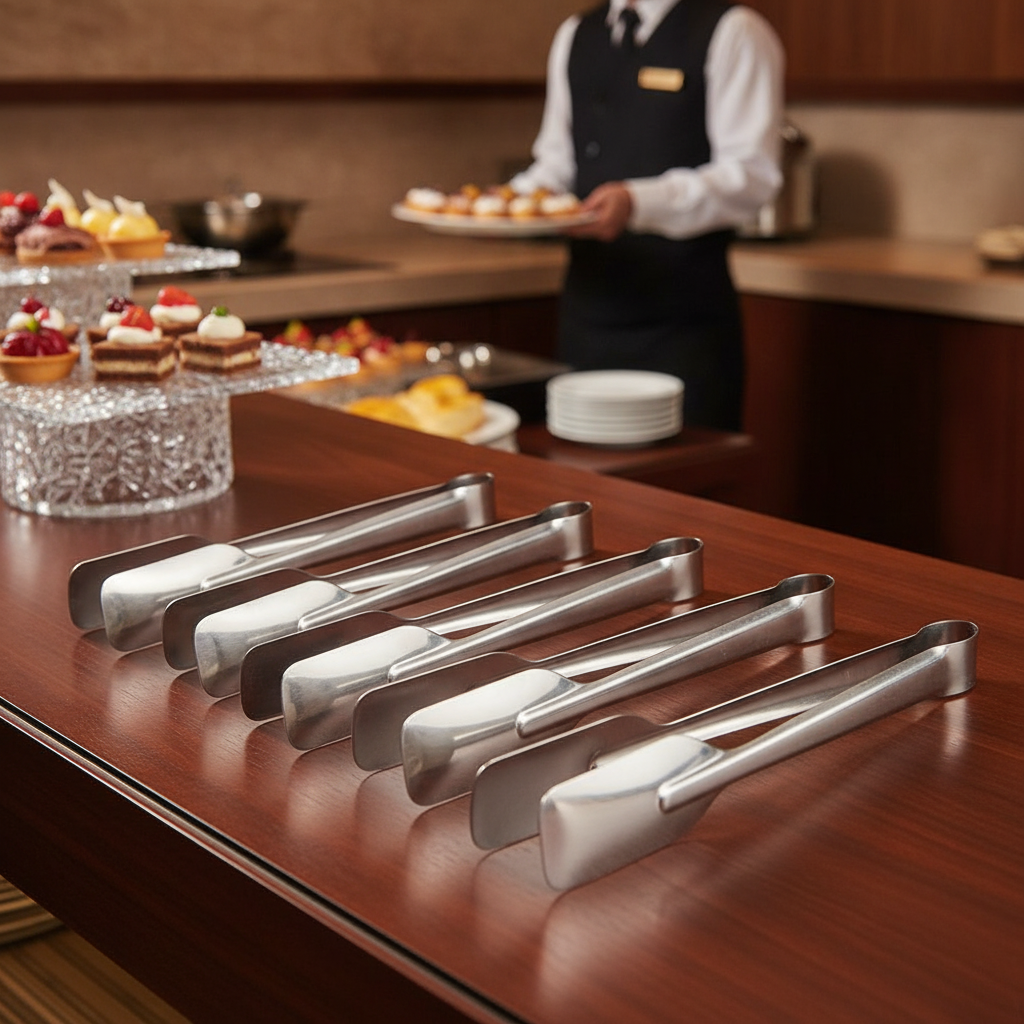 Stainless Steel Cake Tongs 240mm for Buffet Presentation (Pack of 10)