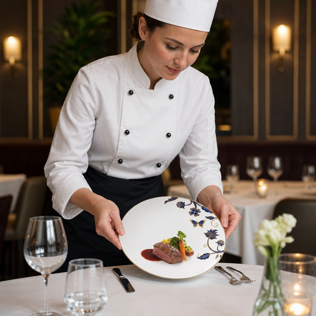Coupe Plates 270mm Bone China for Upscale Dining (Pack of 12)