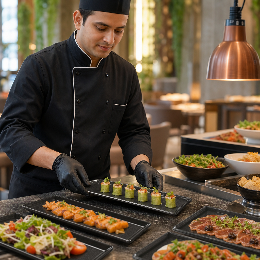 Rectangular Trays 145x300mm Melamine for Buffet Presentations (Pack of 6)