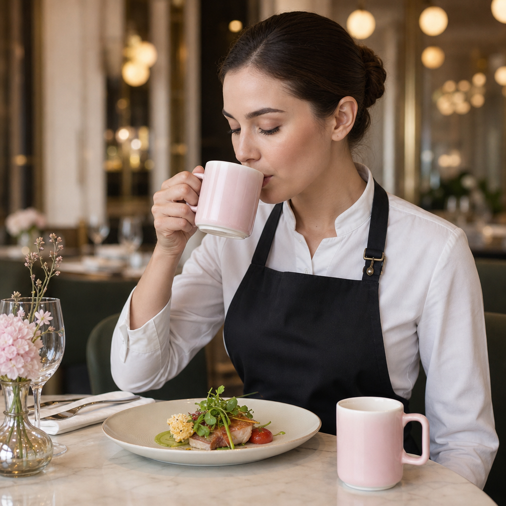 Porcelain Pink Cups 100ml for Stylish Table Settings (Pack of 6)