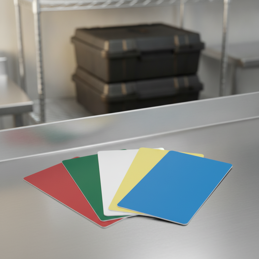 Polypropylene Food Pan Carrier Identification Labels for Organizing Deliveries