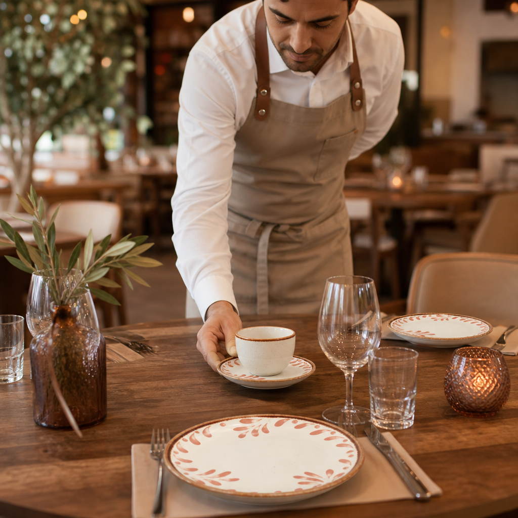 Saucer 156mm Terracotta for Eclectic Tabletop (Pack of 12)