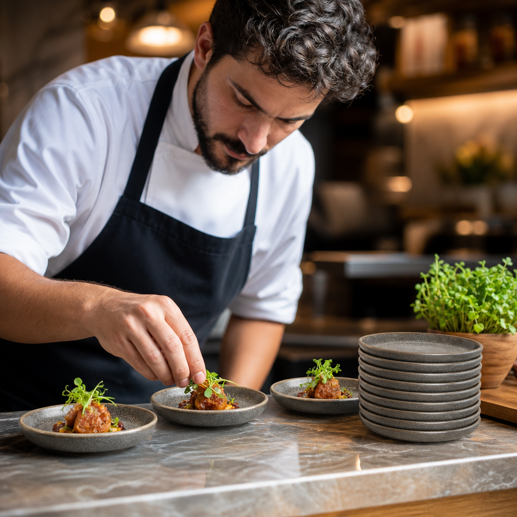 Tapas Dishes 118mm Vitrified Stoneware for Catering (Pack of 12)