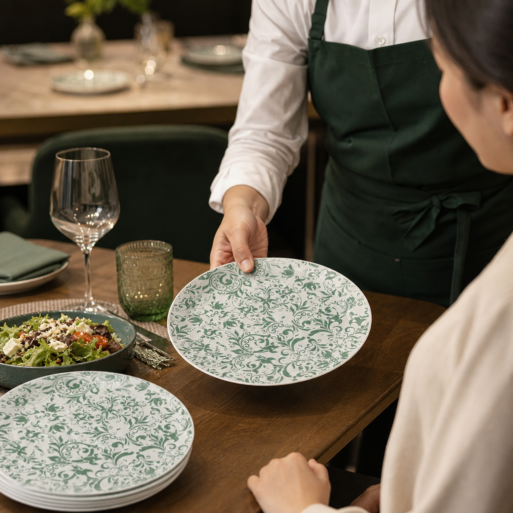 Coupe Plates 153mm Teal Ceramic for Casual Dining (Pack of 12)