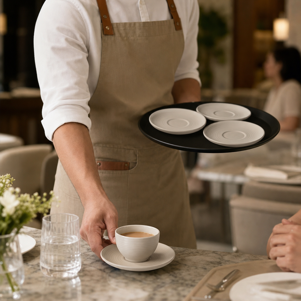 Saucers 162mm Vitrified Stoneware for Elegant Table Settings (Pack of 6)