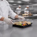 Clear PET Platter Tray Lids for Food Storage & Presentation