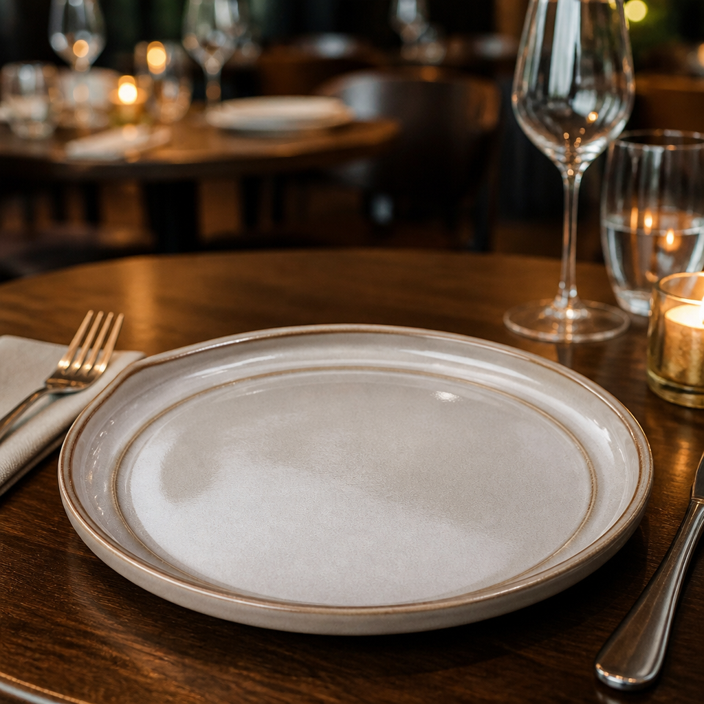 Fire Plates 260mm Porcelain for Catering & Hospitality (Pack of 12)