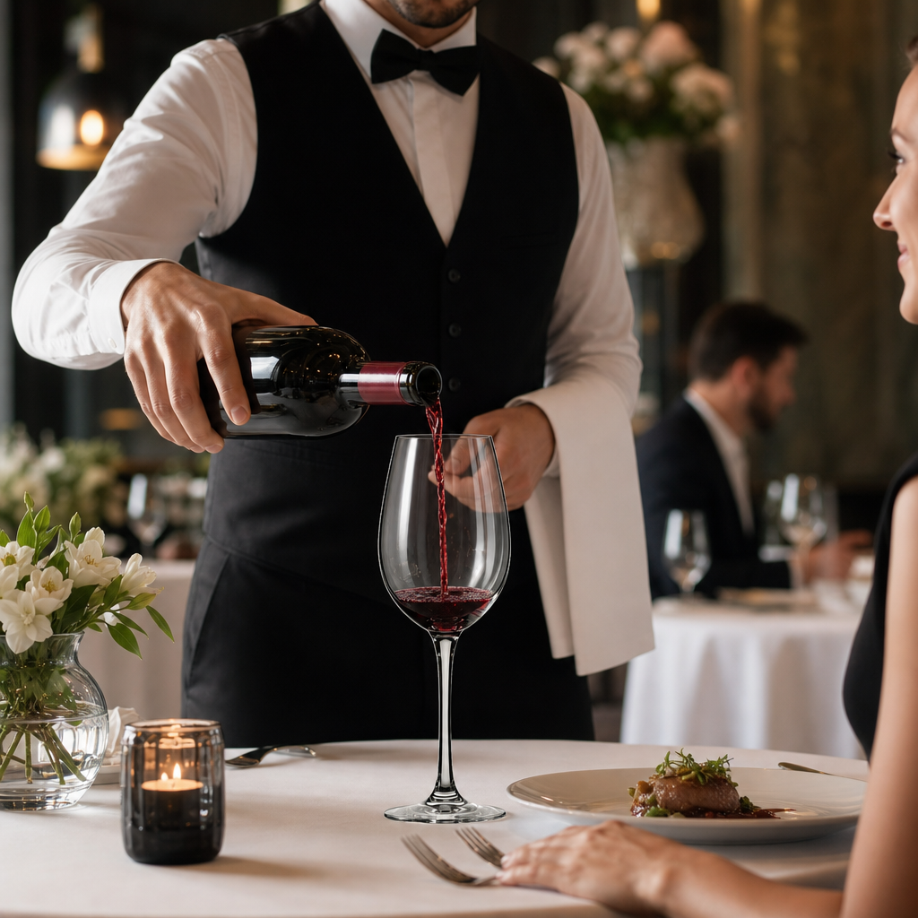 Crystal Red Wine Glass 408ml for Fine Dining (Pack of 6)
