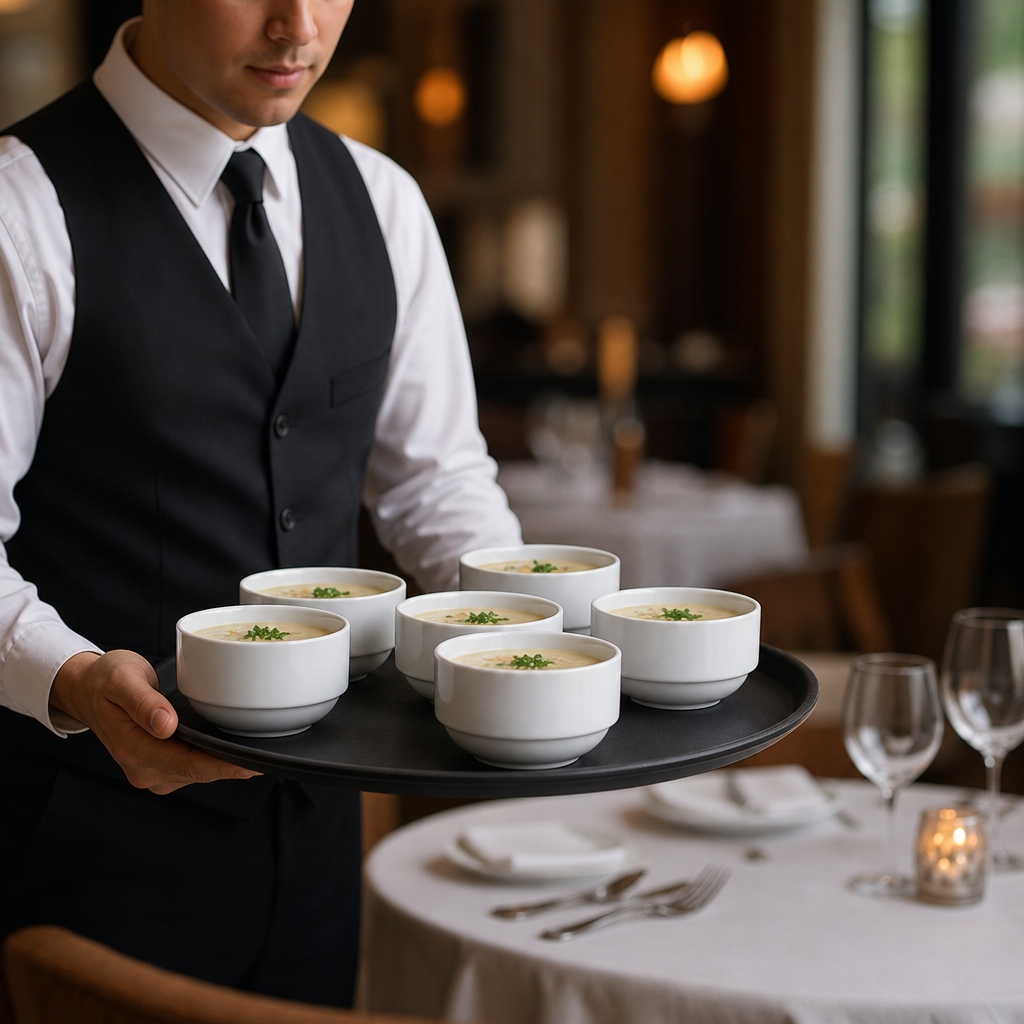 Stacking Bouillon Cups 325ml Porcelain for Banqueting (Pack of 36)