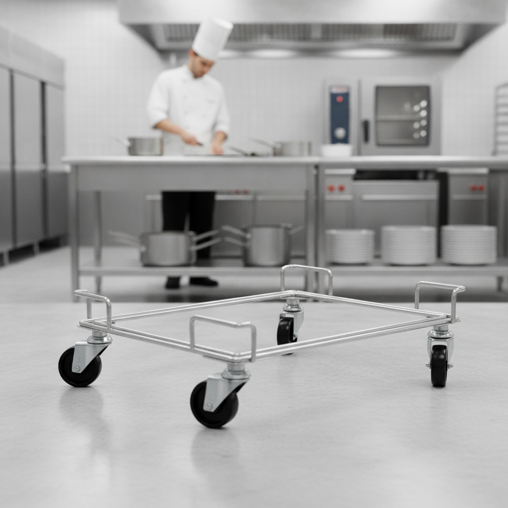 Dolly for Tray Dispenser Unit 60kg Capacity for Commercial Use
