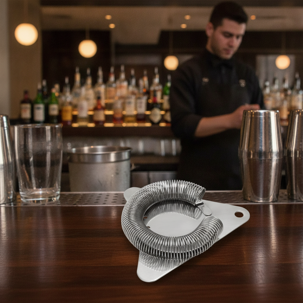Stainless Steel Ninja Cocktail Strainer 111mm for Flair Bartending