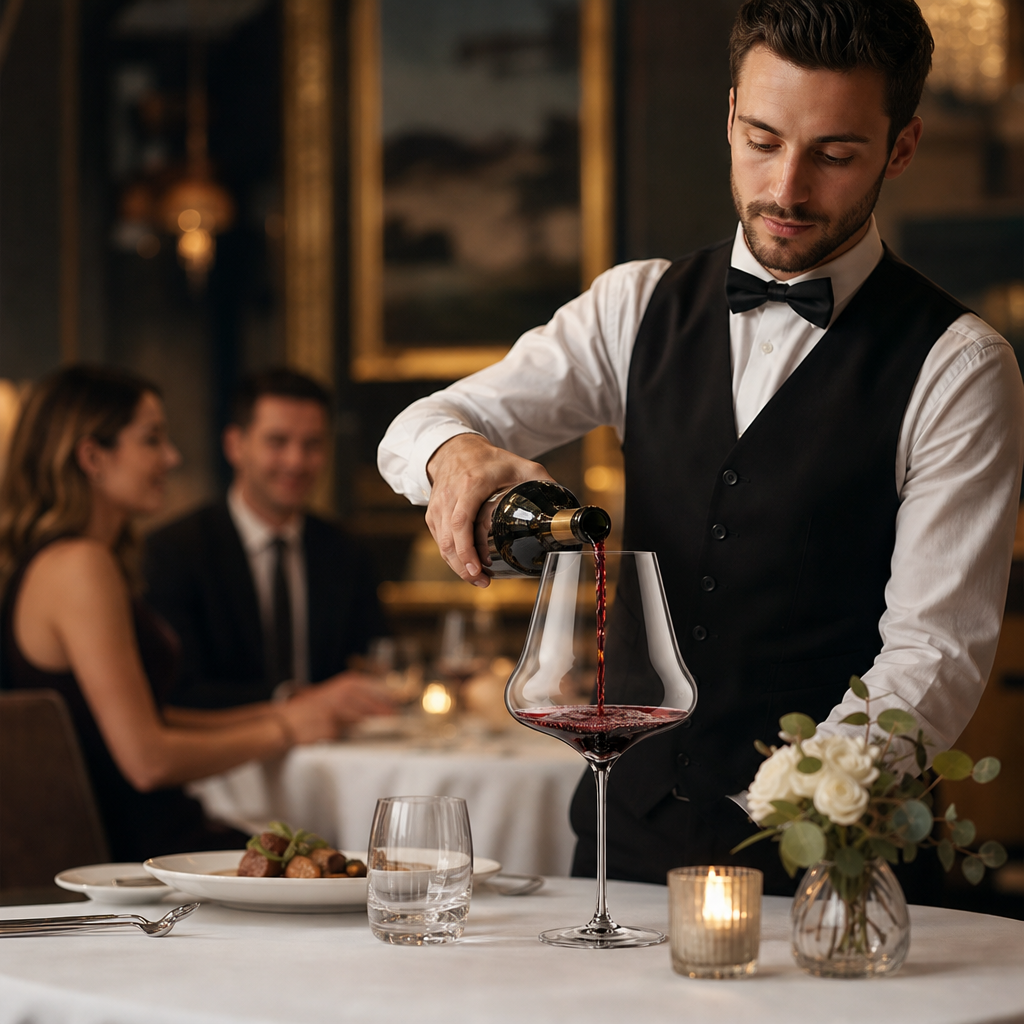 Lead-Free Crystal Red Wine Glasses 840ml for Fine Dining (Pack of 6)