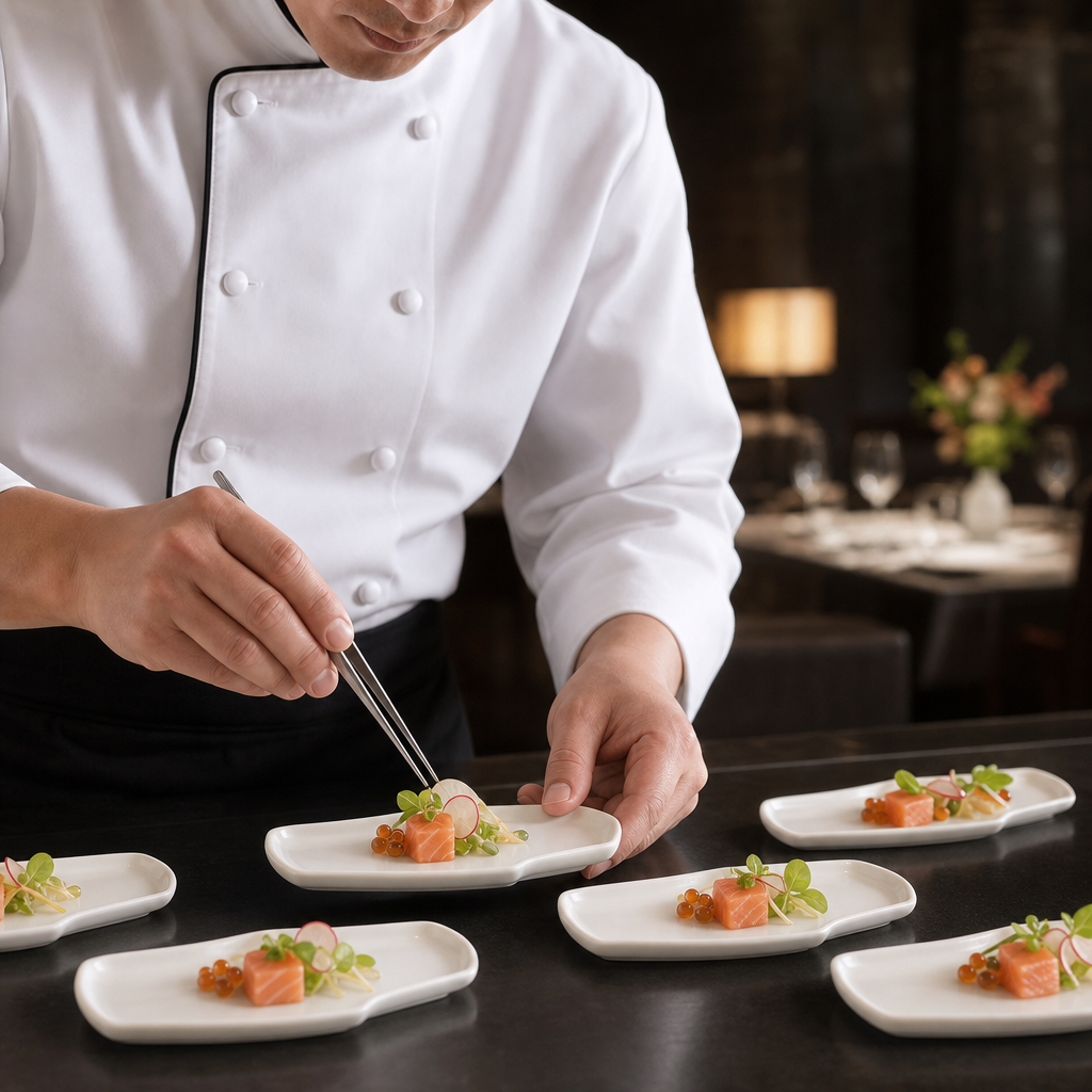 Geometric Trays 130x60mm Fine China for Upscale Dining (Pack of 12)