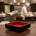 Melamine Red Bento Box 75mm for Buffets & Catering