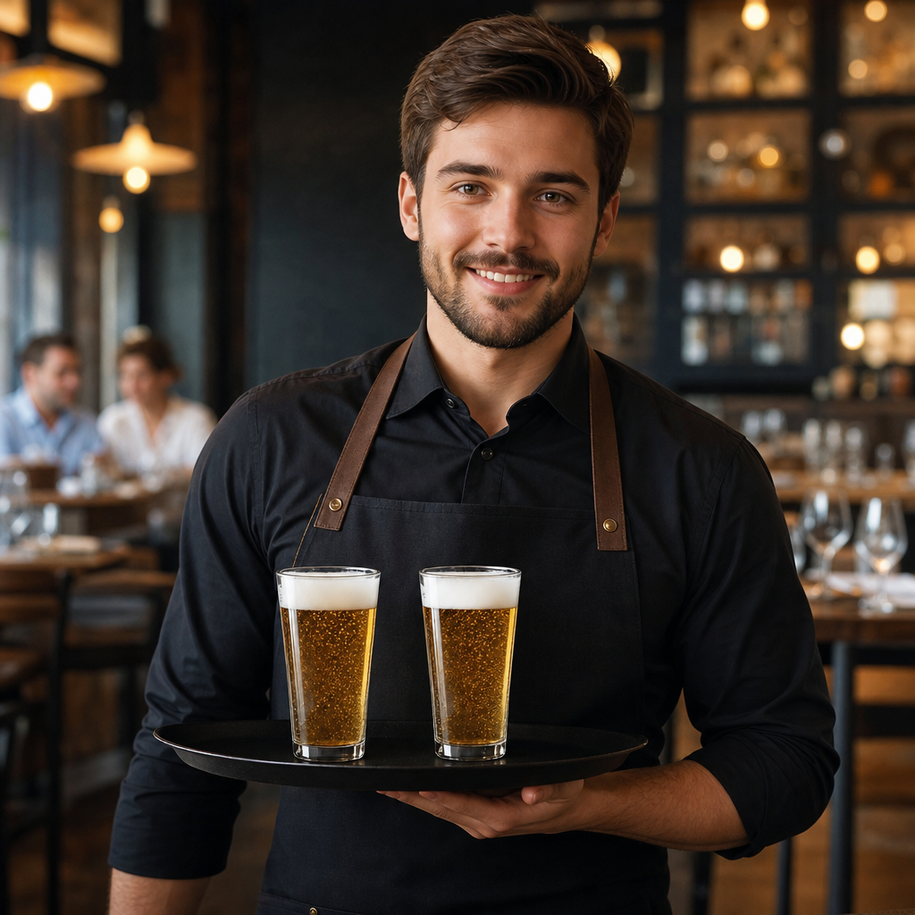 Toughened Glass Conical Beer Glass 280ml for Bars & Pubs (Pack of 48)