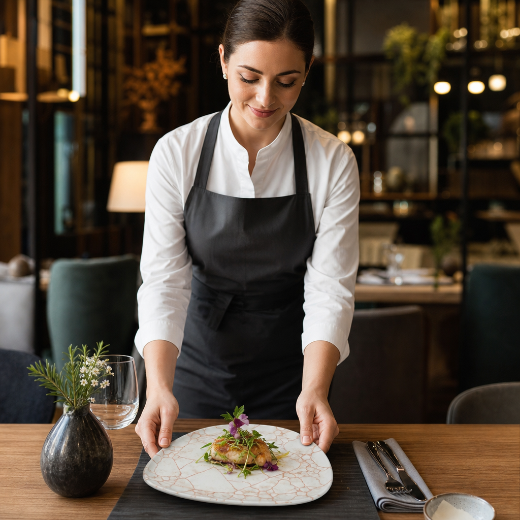 Plates 178mm Coral Porcelain for Hospitality Use (Pack of 12)