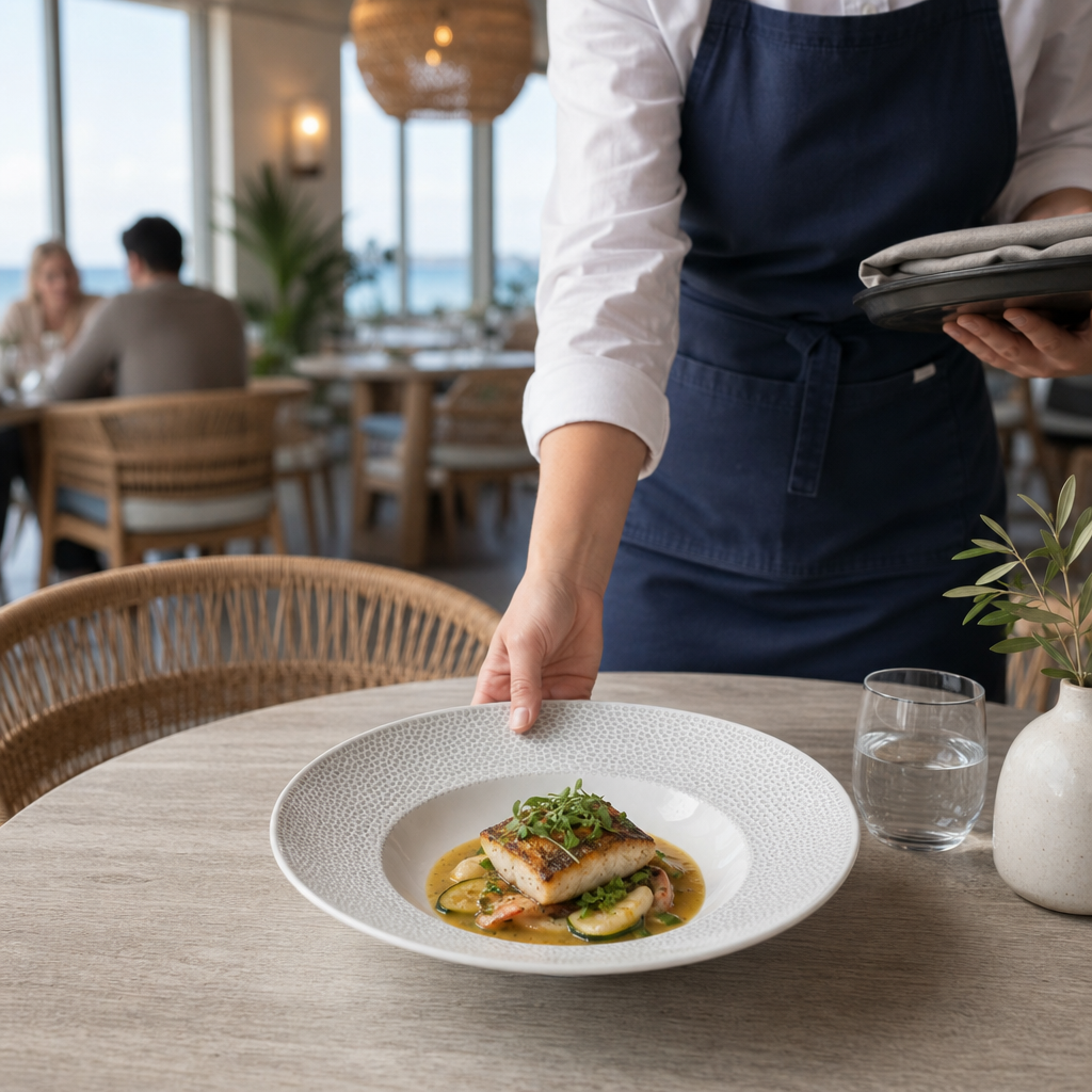 Deep Coupe Plates 255mm Porcelain for Coastal Dining (Pack of 12)