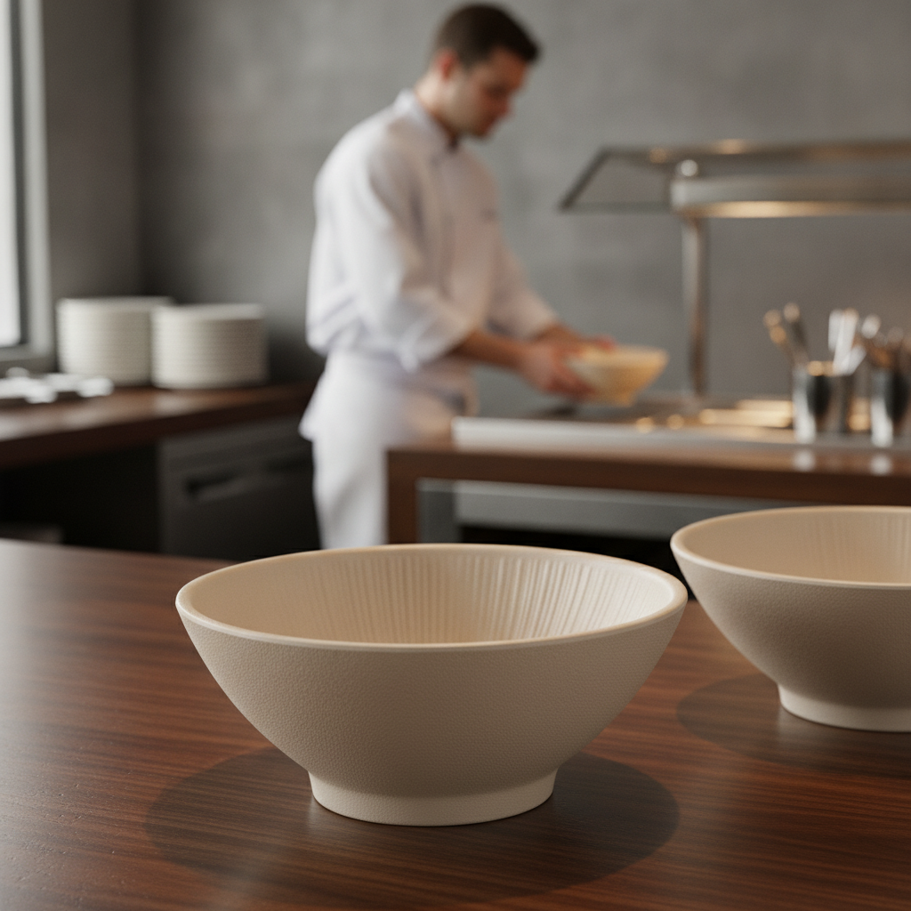 Melamine Round Serving Bowl 500ml for Buffets & Catering