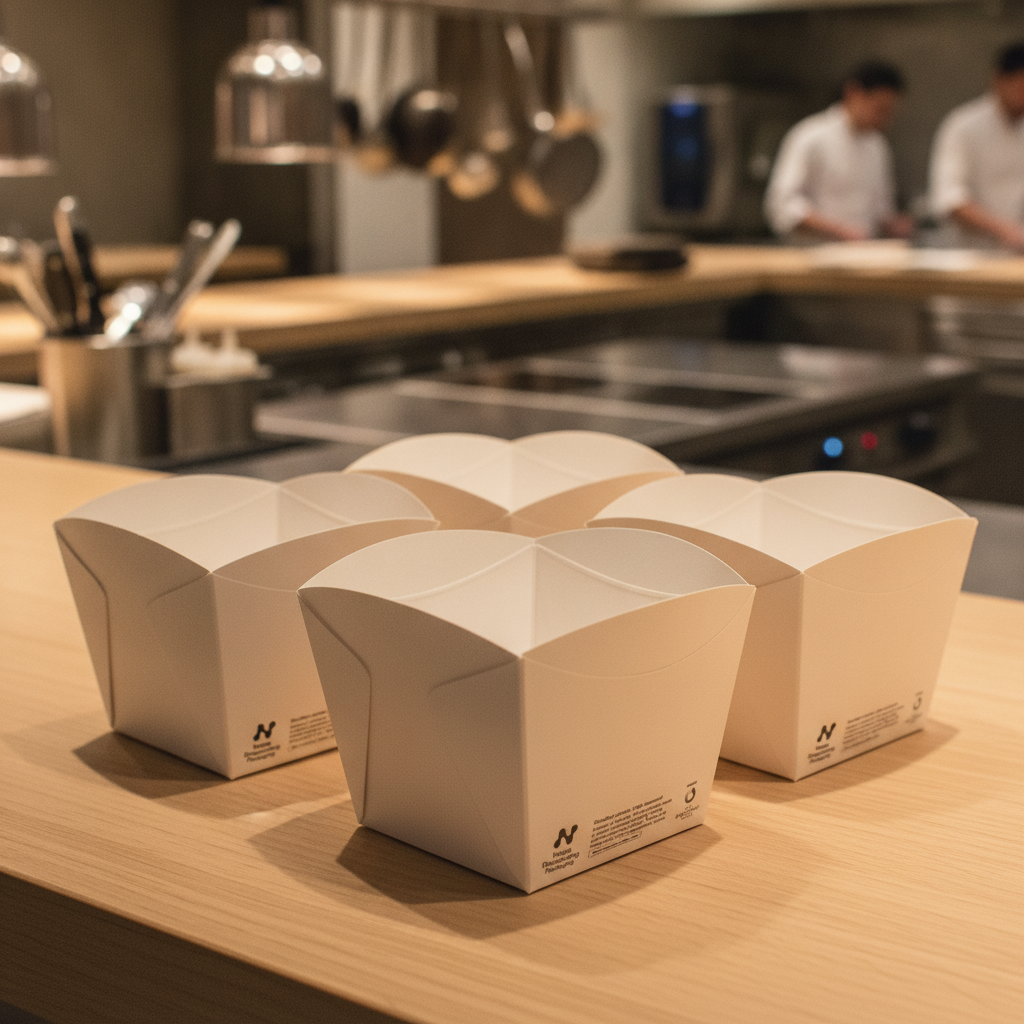 Paperboard Square Open Takeaway Boxes 350ml for Food Service (Pack of 250)