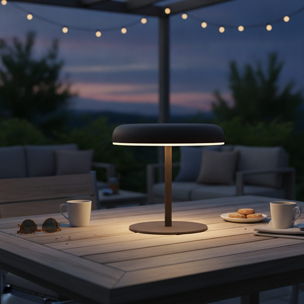Plastic Portable Solar Outdoor Battery Light for Outdoor Use