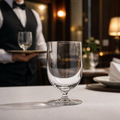 Glass Double Old Fashioned Stemmed Tumblers 350ml for Entertaining (Pack of 6)