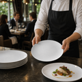 Coupe Plates 310mm Porcelain for Catering Environments (Pack of 6)