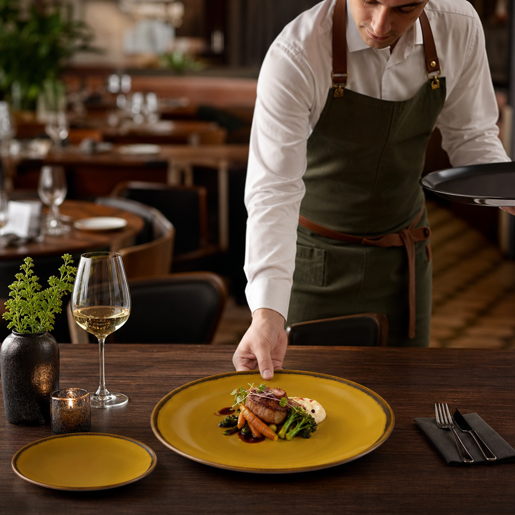 Coupe Plates 288mm Vitrified Porcelain for Modern Dining (Pack of 12)