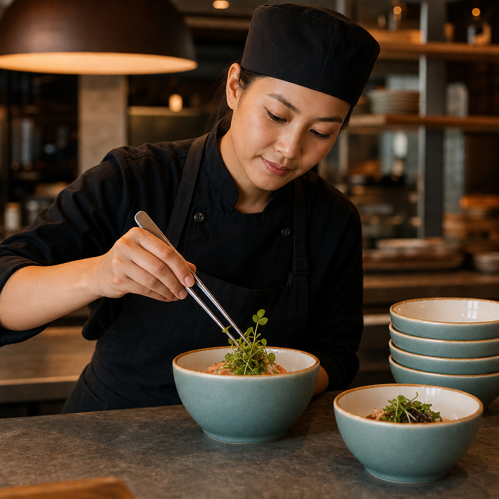 Round Bowls 140mm Porcelain for Dining (Pack of 6)