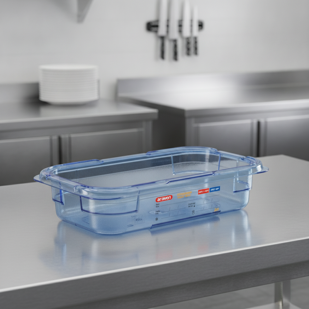 Plastic Food Storage Container 1/4 GN 65mm for Food Preservation