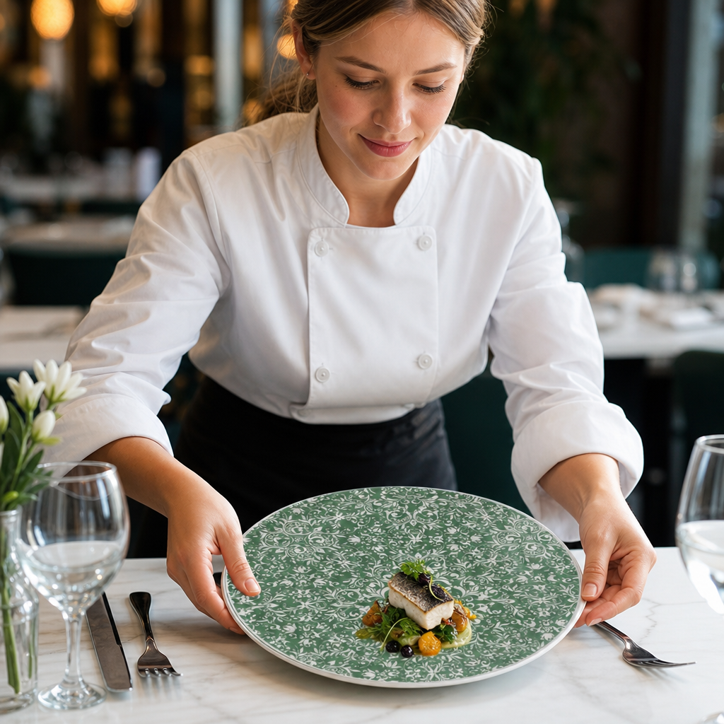 Coupe Plates 300mm Teal Porcelain for Casual Dining (Pack of 12)
