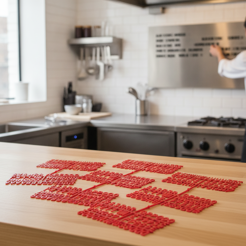 Plastic Red Letter Set of 660 Characters for Peg Boards (Pack of 6)