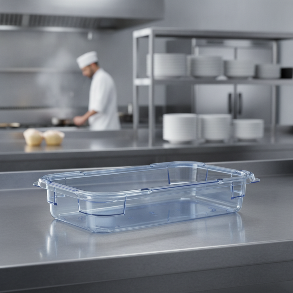 Plastic Food Storage Container 65mm for Commercial Use
