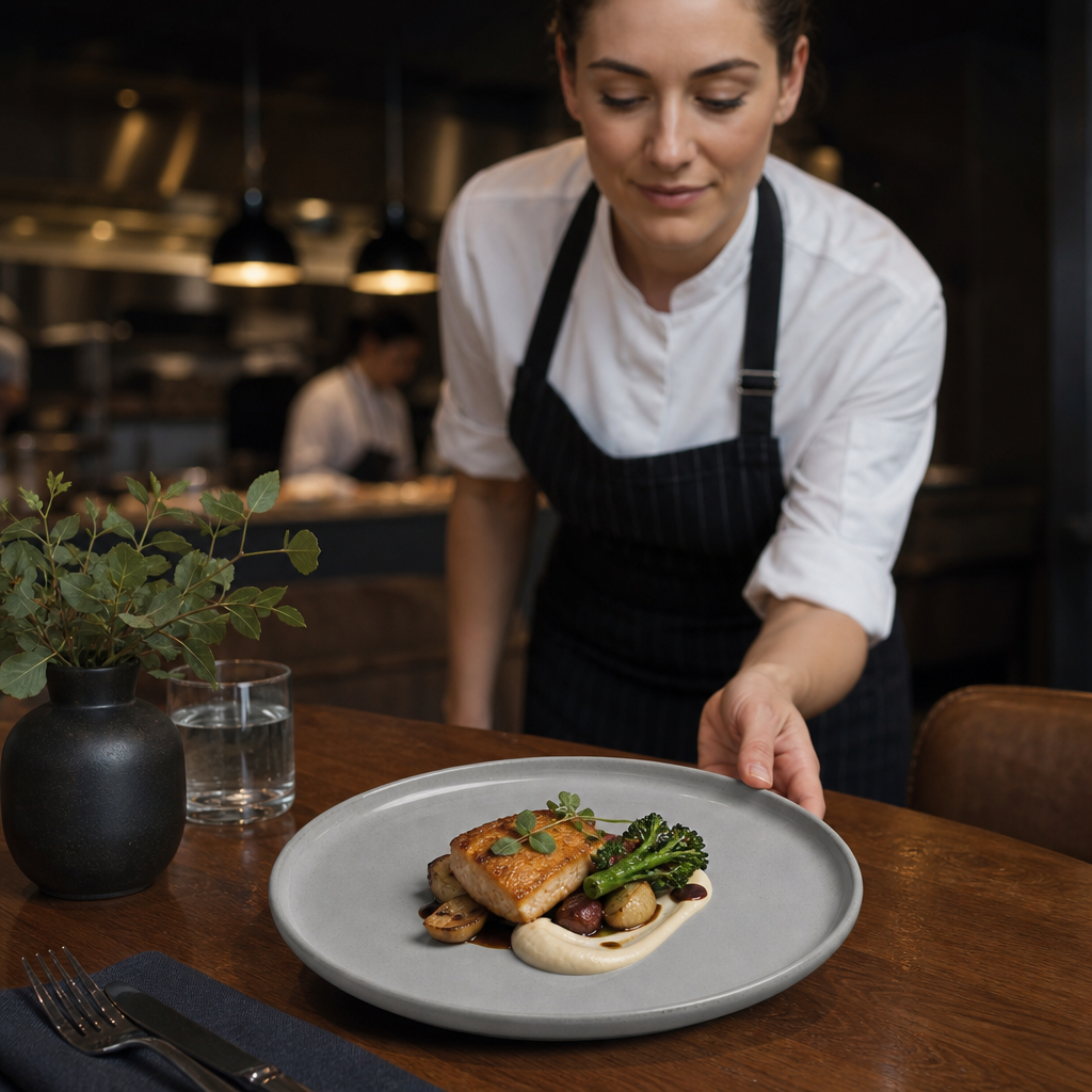 Plates 230mm Vitrified Stoneware for Dining (Pack of 24)