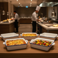 Super Vitrified Ceramic Casserole Dishes 2L for Buffet Service (Pack of 4)