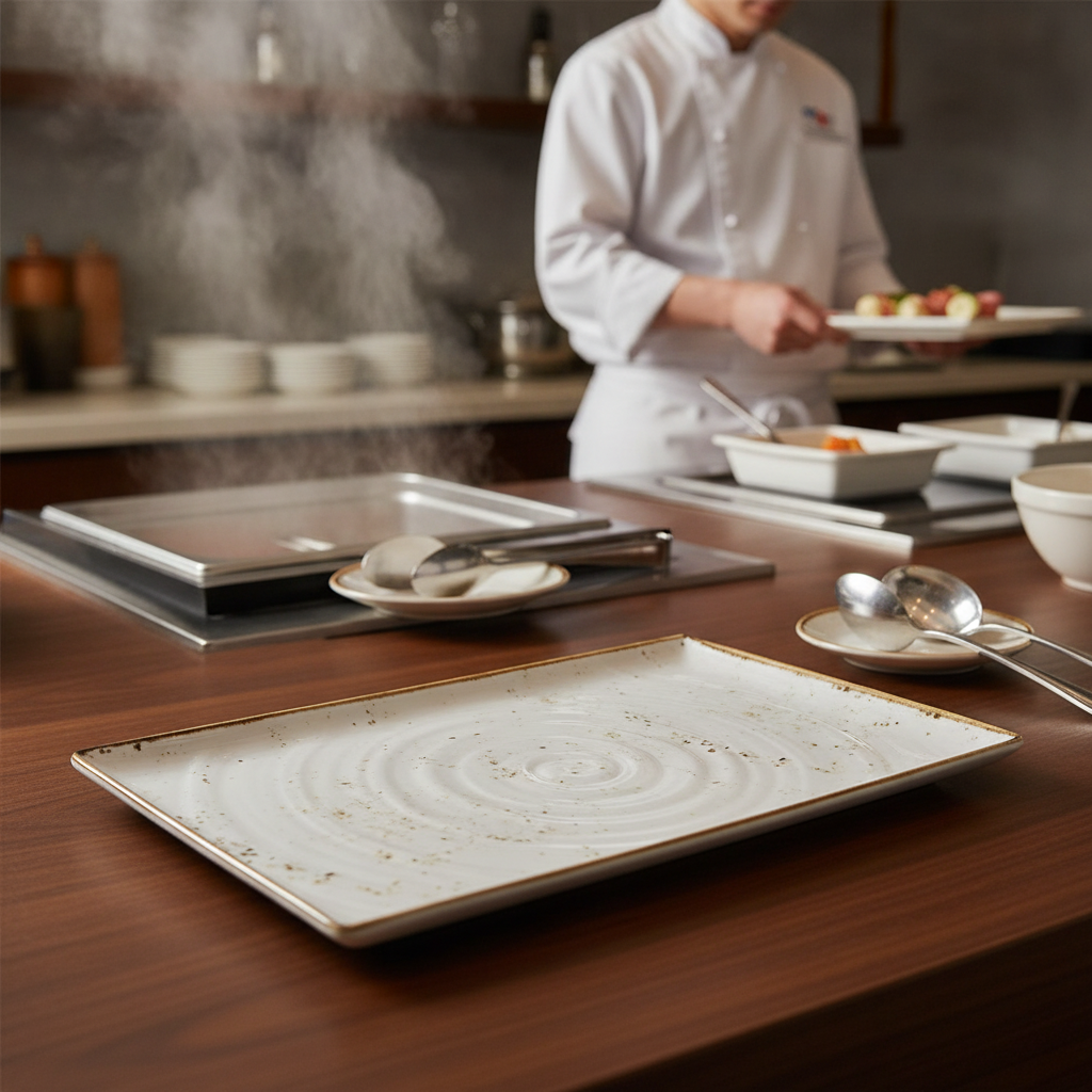 Melamine Rectangular Platter 325x530mm for Buffet Displays