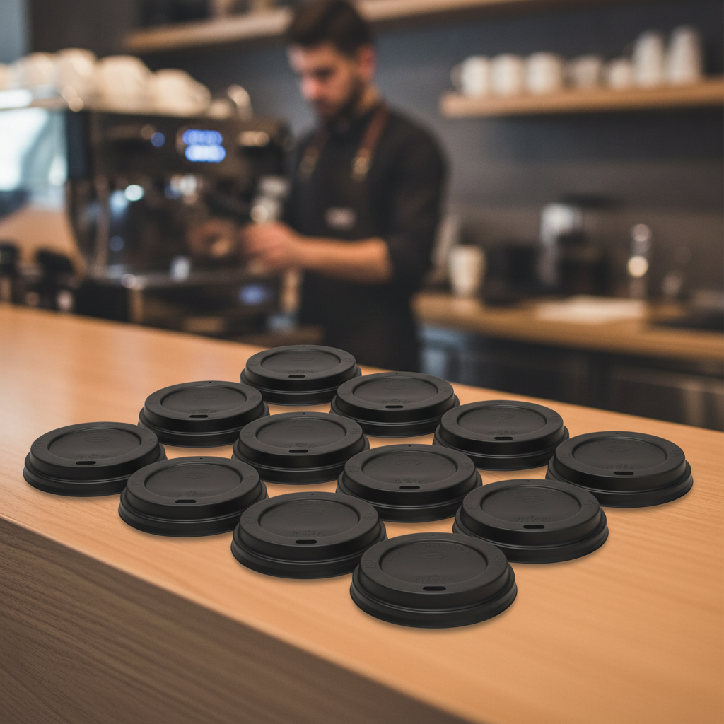 Polystyrene Coffee Cup Lids for Hot Drinks (Pack of 1000)